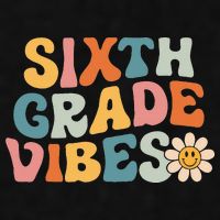 Sixth Grade Vibes 6th Grade Team Retro 1st Day Of School Ladies PosiCharge Tri-Blend Wicking Tank