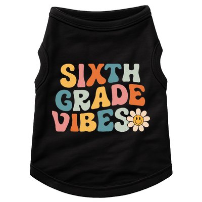 Sixth Grade Vibes 6th Grade Team Retro 1st Day Of School Doggie Tank