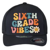 Sixth Grade Vibes 6th Grade Team Retro 1st Day Of School Flexfit Unipanel Trucker Cap