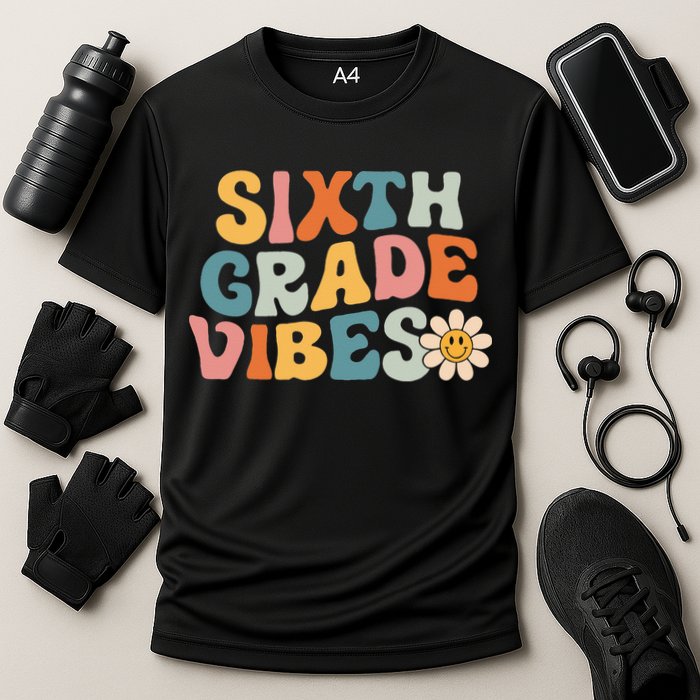 Sixth Grade Vibes 6th Grade Team Retro 1st Day Of School Performance Shirt