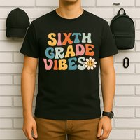 Sixth Grade Vibes 6th Grade Team Retro 1st Day Of School T-Shirt