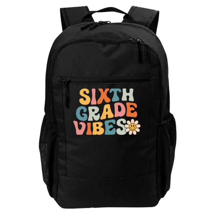 Sixth Grade Vibes 6th Grade Team Retro 1st Day Of School Daily Commute Backpack