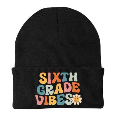 Sixth Grade Vibes 6th Grade Team Retro 1st Day Of School Beanie