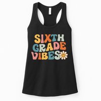 Sixth Grade Vibes 6th Grade Team Retro 1st Day Of School Womens Tank Top