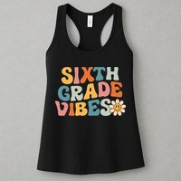 Sixth Grade Vibes 6th Grade Team Retro 1st Day Of School Womens Tank Top