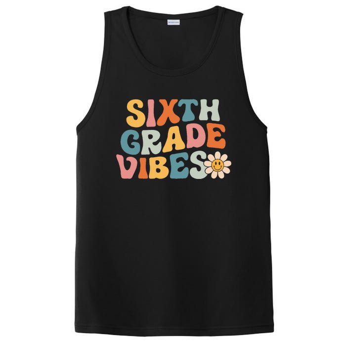 Sixth Grade Vibes 6th Grade Team Retro 1st Day Of School PosiCharge Competitor Tank