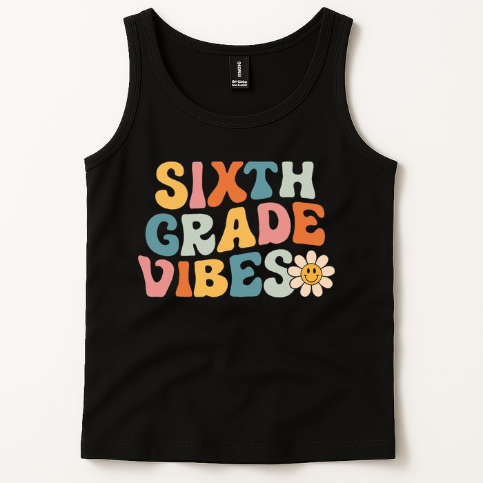 Sixth Grade Vibes 6th Grade Team Retro 1st Day Of School Tank Top