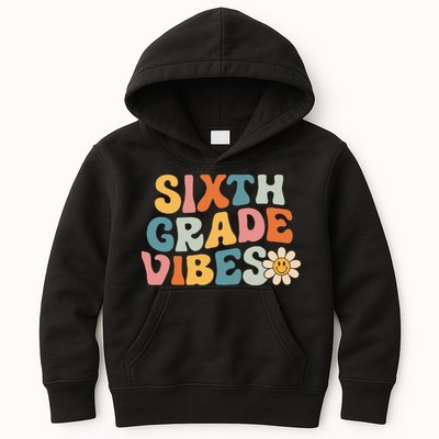 Sixth Grade Vibes 6th Grade Team Retro 1st Day Of School Kids Hoodie