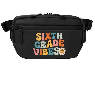 Sixth Grade Vibes 6th Grade Team Retro 1st Day Of School Crossbody Pack