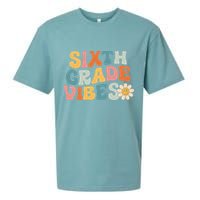 Sixth Grade Vibes 6th Grade Team Retro 1st Day Of School Sueded Cloud Jersey T-Shirt