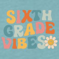 Sixth Grade Vibes 6th Grade Team Retro 1st Day Of School Sueded Cloud Jersey T-Shirt