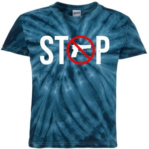 Stop Gun Violence Anti Guns Kids Tie-Dye T-Shirt