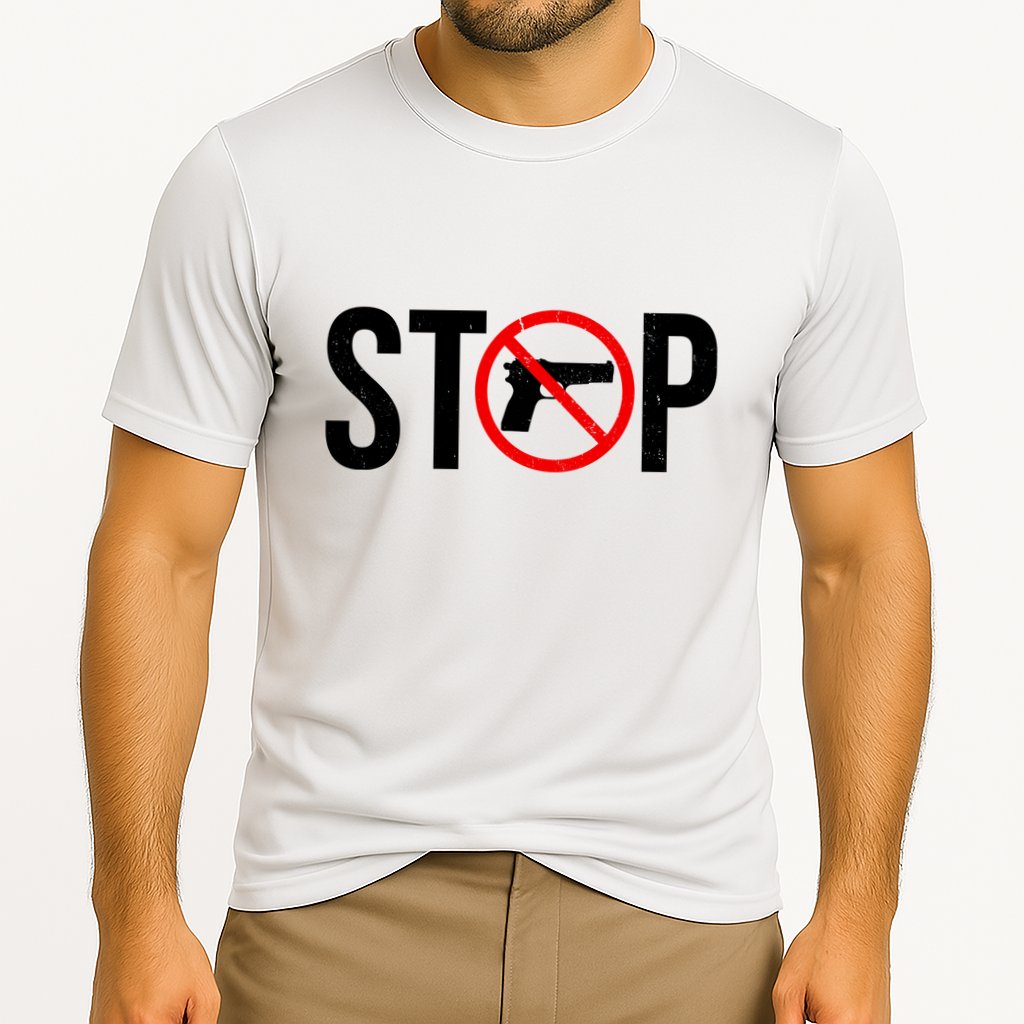 Stop Gun Violence Anti Guns Cooling Performance Crew T-Shirt