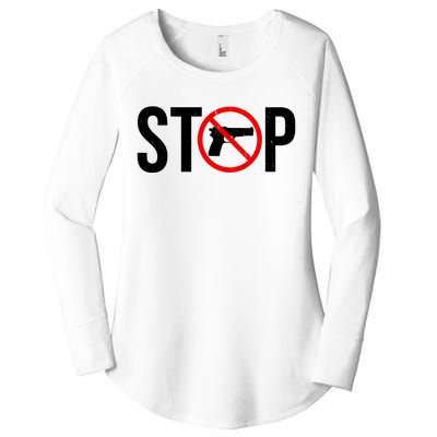 Stop Gun Violence Anti Guns Women's Perfect Tri Tunic Long Sleeve Shirt