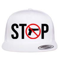 Stop Gun Violence Anti Guns Flat Bill Trucker Hat