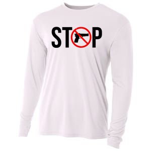 Stop Gun Violence Anti Guns Cooling Performance Long Sleeve Crew