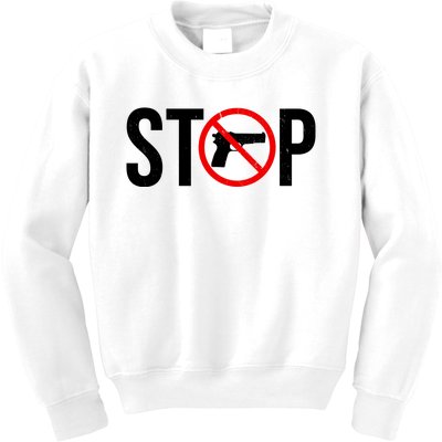 Stop Gun Violence Anti Guns Kids Sweatshirt