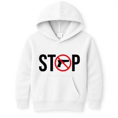 Stop Gun Violence Anti Guns Kids Hoodie