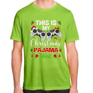 Santa Gamer Video Game Games This Is My Christmas Pajama Cool Gift Adult ChromaSoft Performance T-Shirt