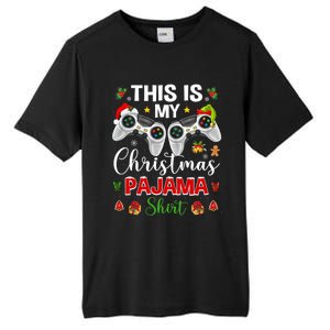 Santa Gamer Video Game Games This Is My Christmas Pajama Cool Gift Tall Fusion ChromaSoft Performance T-Shirt