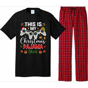 Santa Gamer Video Game Games This Is My Christmas Pajama Cool Gift Pajama Set