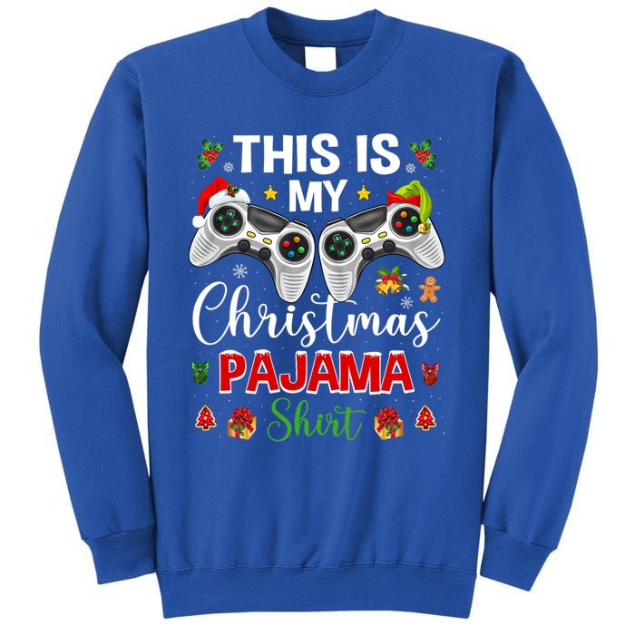 Santa Gamer Video Game Games This Is My Christmas Pajama Cool Gift Sweatshirt