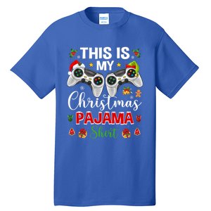 Santa Gamer Video Game Games This Is My Christmas Pajama Cool Gift Tall T-Shirt