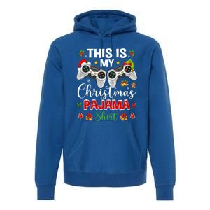 Santa Gamer Video Game Games This Is My Christmas Pajama Cool Gift Premium Hoodie