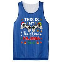 Santa Gamer Video Game Games This Is My Christmas Pajama Cool Gift Mesh Reversible Basketball Jersey Tank