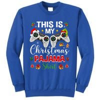 Santa Gamer Video Game Games This Is My Christmas Pajama Cool Gift Tall Sweatshirt