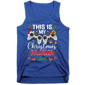 Santa Gamer Video Game Games This Is My Christmas Pajama Cool Gift Tank Top