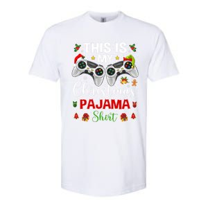 Santa Gamer Video Game Games This Is My Christmas Pajama Cool Gift Softstyle CVC T-Shirt