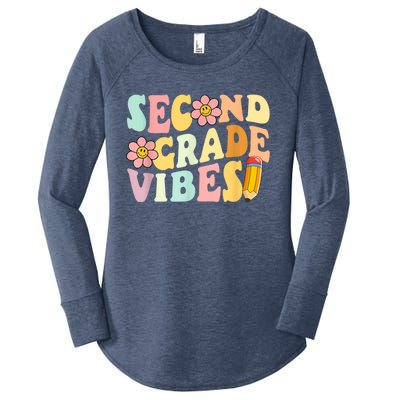 Second Grade Vibes 2Nd Grade 1St Day Of School Teacher Meaningful Gift Women's Perfect Tri Tunic Long Sleeve Shirt