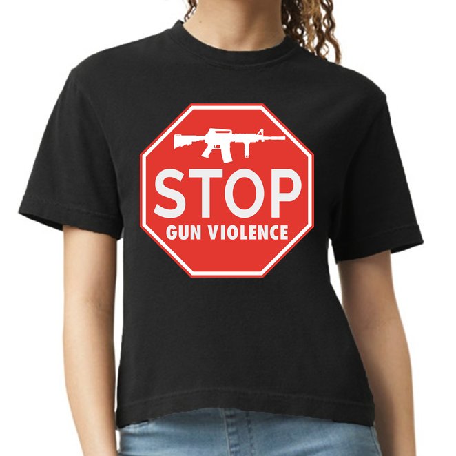 Stop Gun Violence | End Gun Violence Comfort Colors Boxy T-Shirt