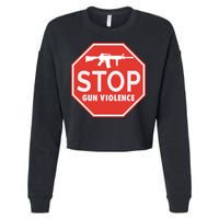 Stop Gun Violence | End Gun Violence Cropped Pullover Crew