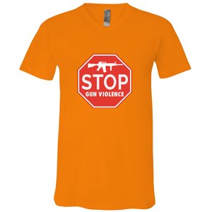 Stop Gun Violence | End Gun Violence V-Neck T-Shirt