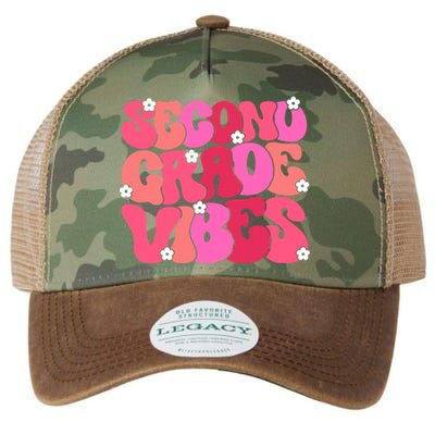 Second Grade Vibes Back To School 2Nd Grade Vibes 1St Day Gift Legacy Tie Dye Trucker Hat