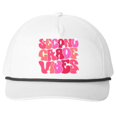 Second Grade Vibes Back To School 2Nd Grade Vibes 1St Day Gift Snapback Five-Panel Rope Hat