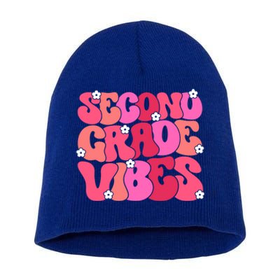 Second Grade Vibes Back To School 2Nd Grade Vibes 1St Day Gift Short Acrylic Beanie