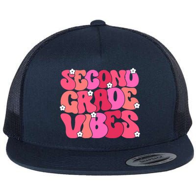 Second Grade Vibes Back To School 2Nd Grade Vibes 1St Day Gift Flat Bill Trucker Hat