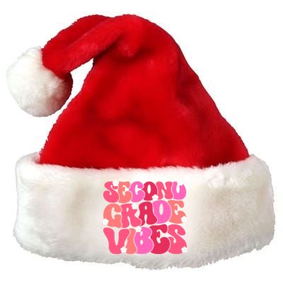 Second Grade Vibes Back To School 2Nd Grade Vibes 1St Day Gift Premium Christmas Santa Hat