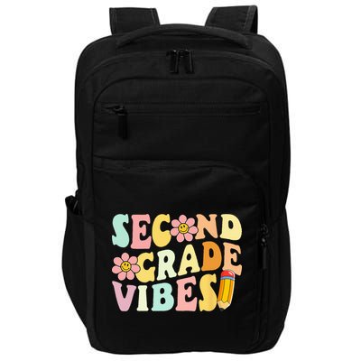 Second Grade Vibes 2nd Grade 1st Day Of School Teacher Impact Tech Backpack