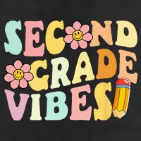 Second Grade Vibes 2nd Grade 1st Day Of School Teacher Adult Drive Performance Visor