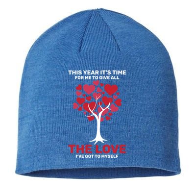 Selfmeaningful Giftlove Valentines Day Tree Heart Single Awareness Day Meaningfu Sustainable Beanie