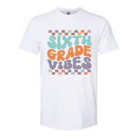 Sixth Grade Vibes Retro Groovy 6th Grade Back To School Gift Softstyle CVC T-Shirt