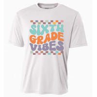 Sixth Grade Vibes Retro Groovy 6th Grade Back To School Gift Cooling Performance Crew T-Shirt