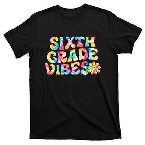 Sixth Grade Vibes 6th Grade Team Retro Back To School T-Shirt