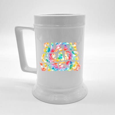 Sixth Grade Vibes 6th Grade Team Retro Back To School Beer Stein