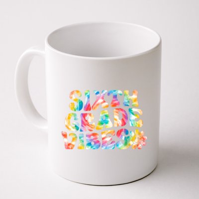 Sixth Grade Vibes 6th Grade Team Retro Back To School Coffee Mug