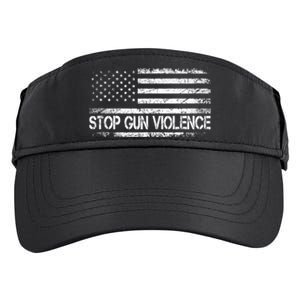 Stop Gun Violence End Gun Violence America Flag Adult Drive Performance Visor